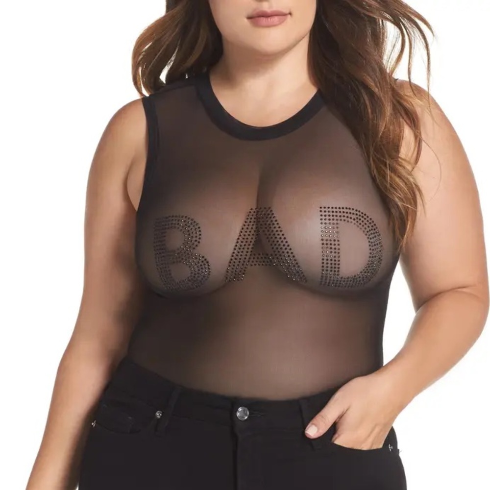 Good American Good Body Bad Girl Bodysuit - Sz 1